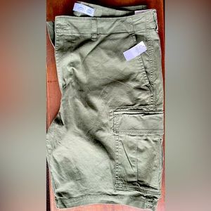 Army Green Cargo Shorts